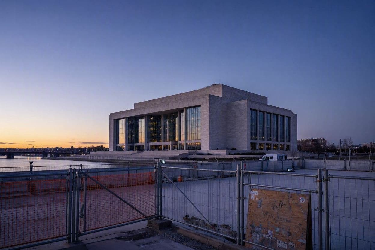 Fencing rises at Kennedy Center amid demolition fears Fencing rises at Kennedy Center amid demolition fears