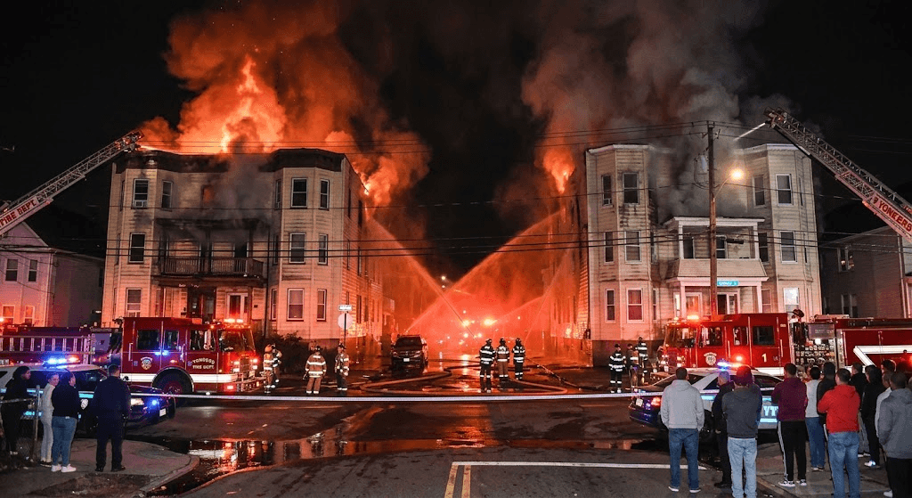 Deadly Yonkers Blaze: 1 Dead as Fire Tears Through Pair of Residential Buildings Deadly Yonkers Blaze: 1 Dead as Fire Tears Through Pair of Residential Buildings