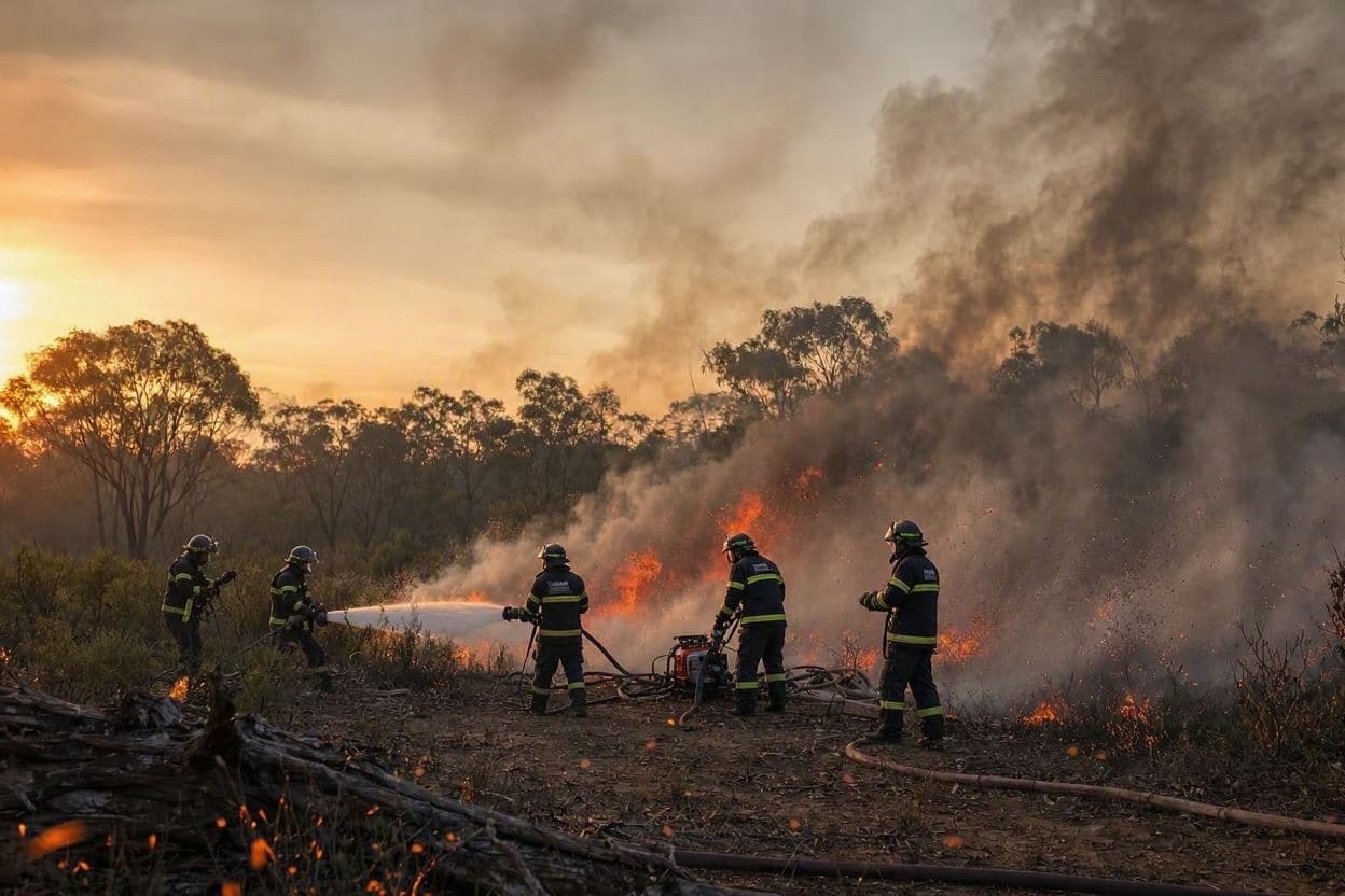 Against the Wind: Firefighters Battle 70 Blazes in Tasmania Against the Wind: Firefighters Battle 70 Blazes in Tasmania