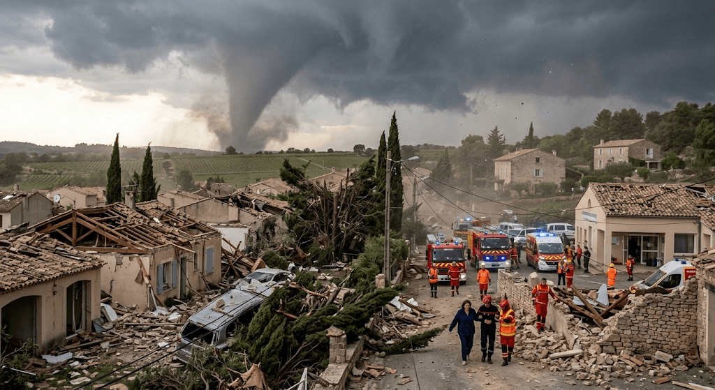Destruction in Southern France: Violent Tornado Rips Through Villages, Injuring Over 40 Destruction in Southern France: Violent Tornado Rips Through Villages, Injuring Over 40