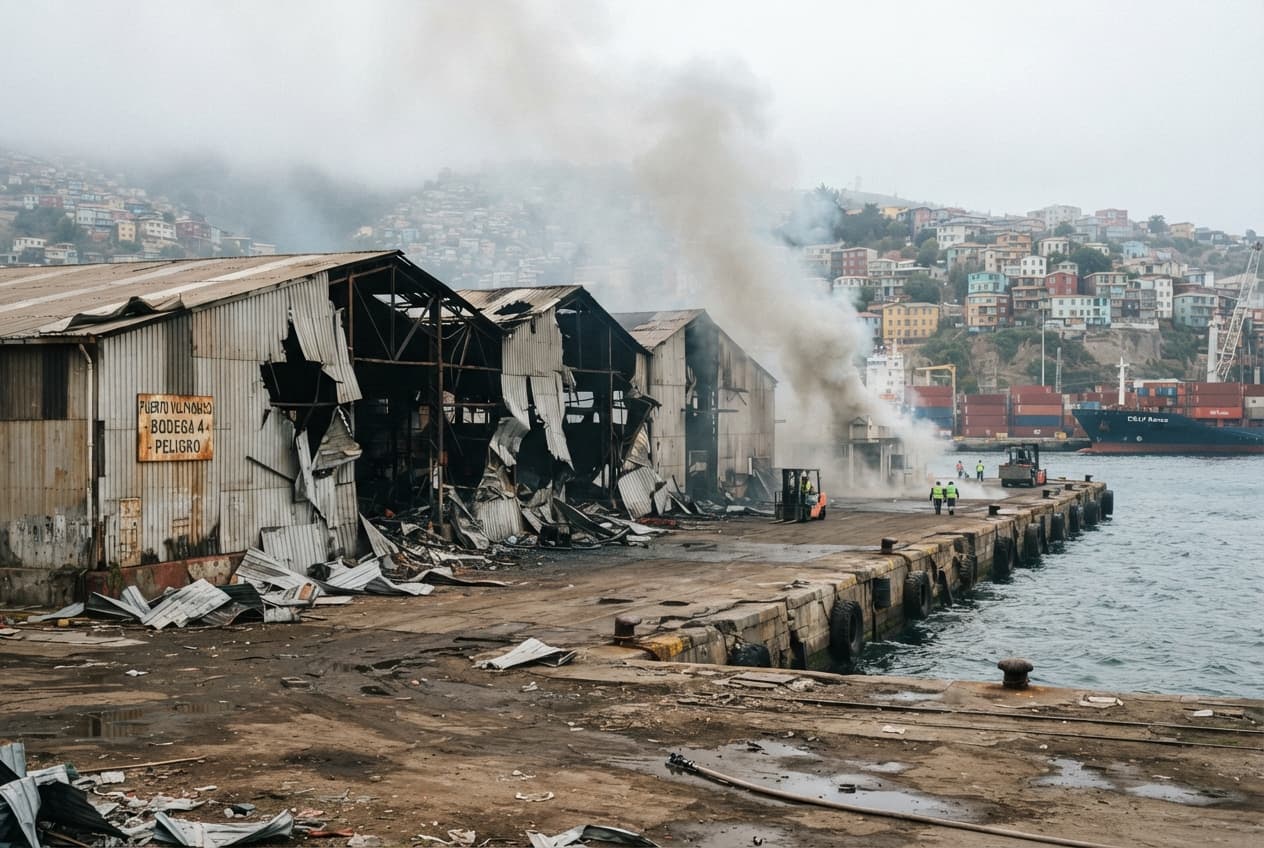 Warehouse Chemical Explosion Kills Two Technicians in Valparaíso Port Facility Warehouse Chemical Explosion Kills Two Technicians in Valparaíso Port Facility