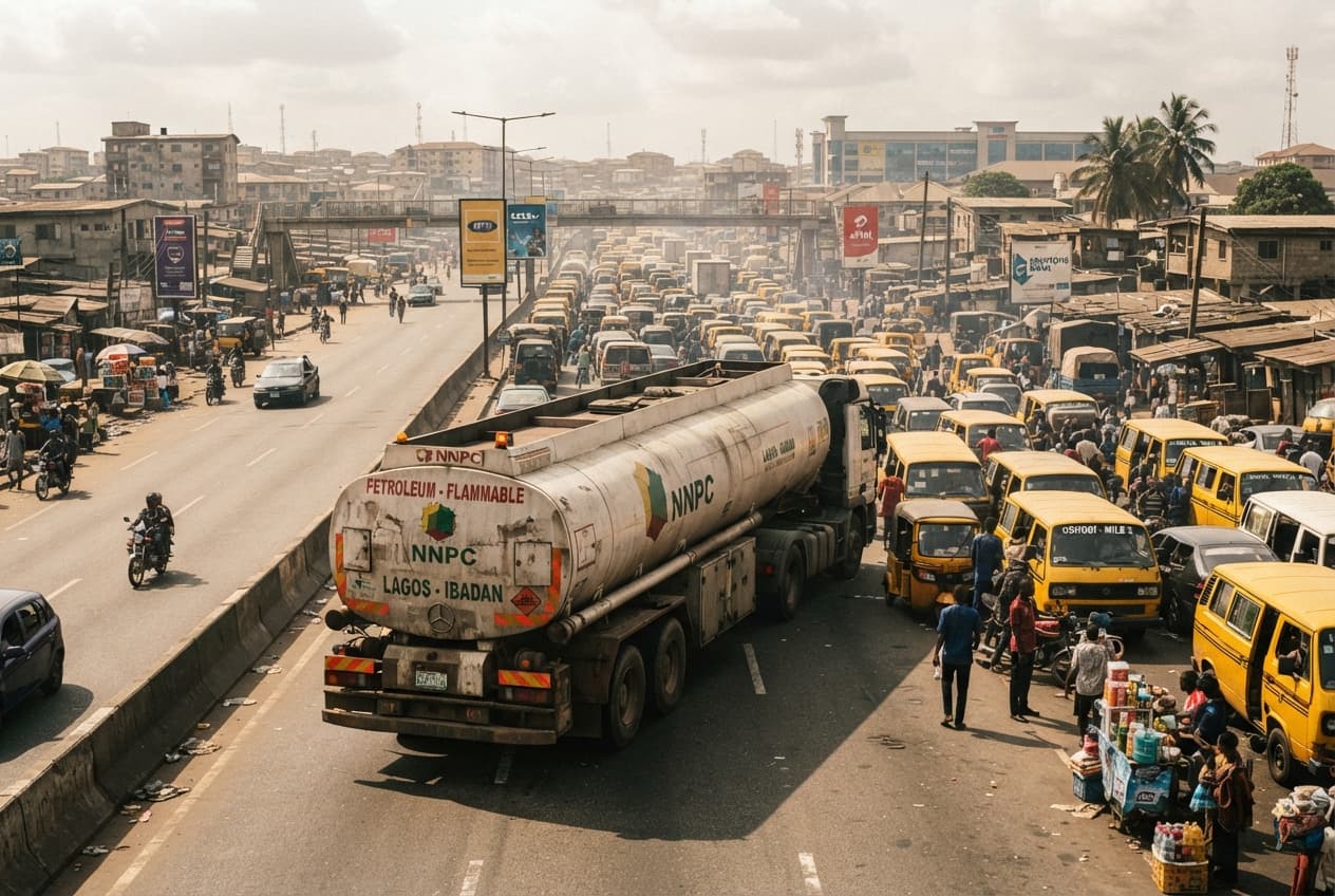 Expressway Tragedy: Dispatch Rider Trapped And Crushed Beneath Speeding Tanker In Lagos Expressway Tragedy: Dispatch Rider Trapped And Crushed Beneath Speeding Tanker In Lagos