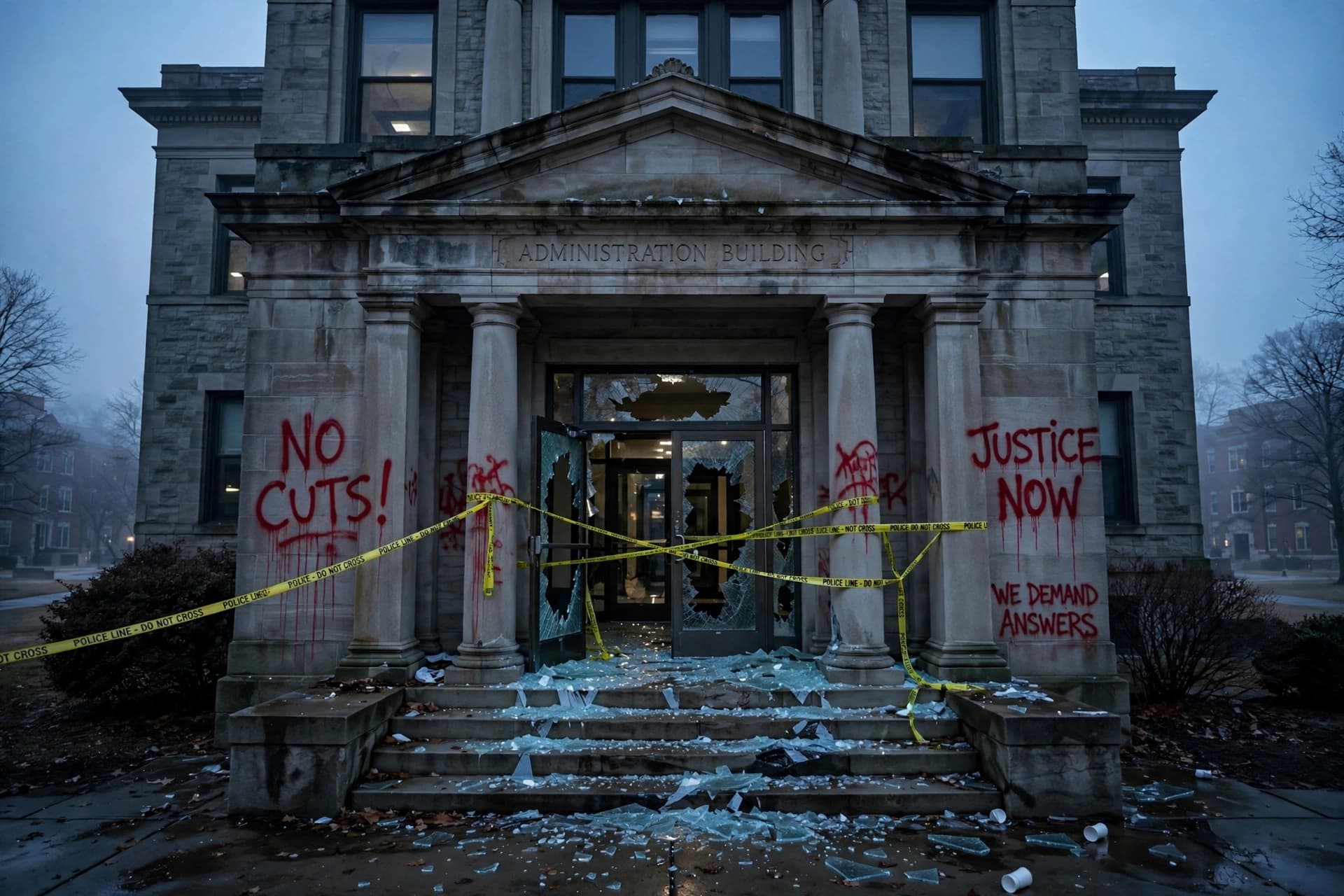 "Rapists Are Protected; Protestors Are Expelled": Cornell Building Vandalized "Rapists Are Protected; Protestors Are Expelled": Cornell Building Vandalized