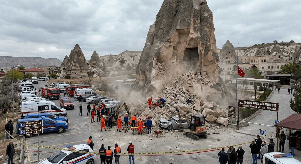 Tragedy in Cappadocia: At Least 3 Dead After Massive Rock Collapse at Popular Tourist Site Tragedy in Cappadocia: At Least 3 Dead After Massive Rock Collapse at Popular Tourist Site