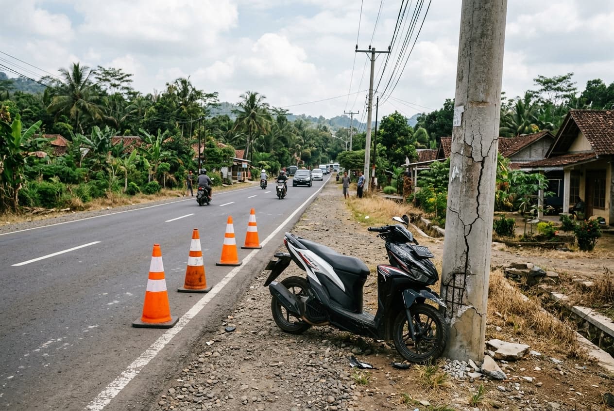 Savannakhet Speeding Crash: Teenager Dies Instantly After Motorcycle Impacts Concrete Utility Pole Savannakhet Speeding Crash: Teenager Dies Instantly After Motorcycle Impacts Concrete Utility Pole
