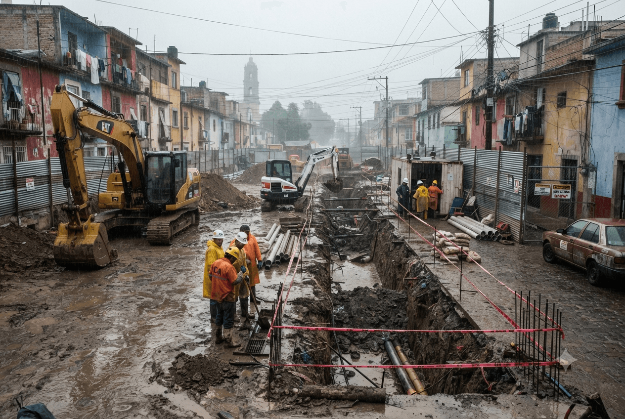 Fatal Construction Accident: Four Workers Die In Trench Collapse During Rain In Mexico Today Fatal Construction Accident: Four Workers Die In Trench Collapse During Rain In Mexico Today