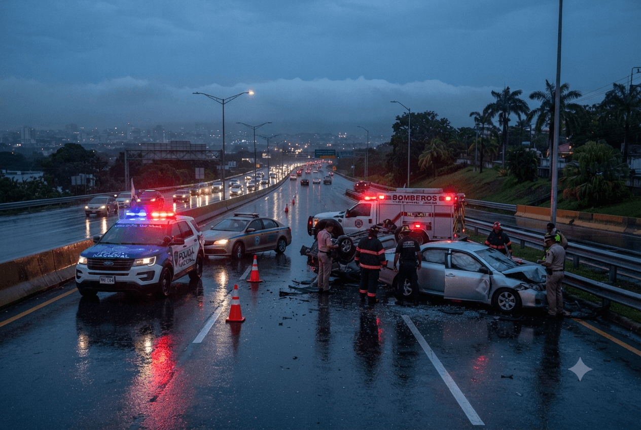 Traffic Fatality Tragedy: Two Young Motorcyclists Die Following Santo Domingo Expressway Collision Traffic Fatality Tragedy: Two Young Motorcyclists Die Following Santo Domingo Expressway Collision