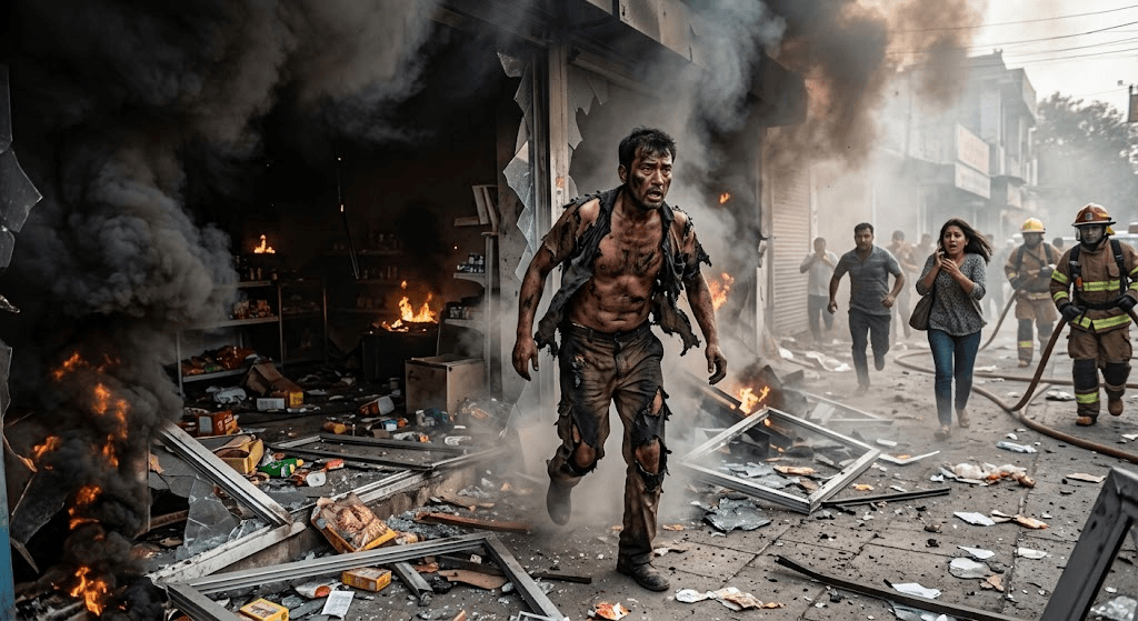Blast at Local Shop Strips Worker in Devastating Gas Explosion Blast at Local Shop Strips Worker in Devastating Gas Explosion