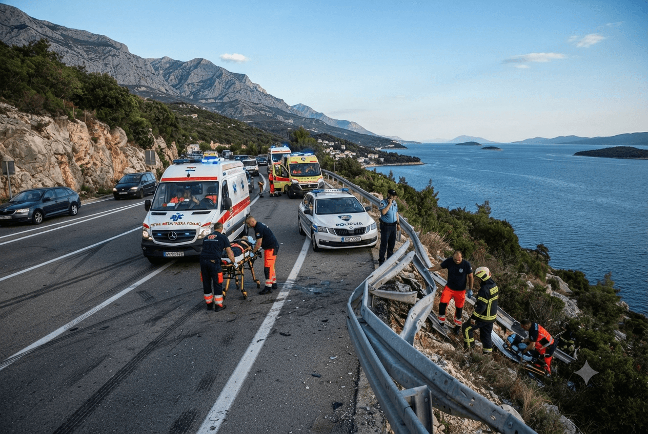 Croatian Coastal Road Disaster: Tourist Bus Accident Leaves Four Dead Near The Adriatic Coast Croatian Coastal Road Disaster: Tourist Bus Accident Leaves Four Dead Near The Adriatic Coast