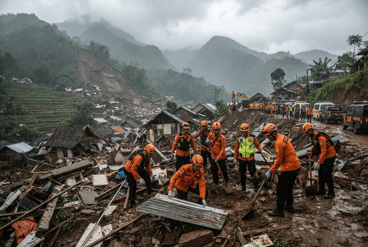 Lembang Landslide Disaster: Six Confirmed Dead After Massive Earth Movement Destroys Residential Housing Today Lembang Landslide Disaster: Six Confirmed Dead After Massive Earth Movement Destroys Residential Housing Today