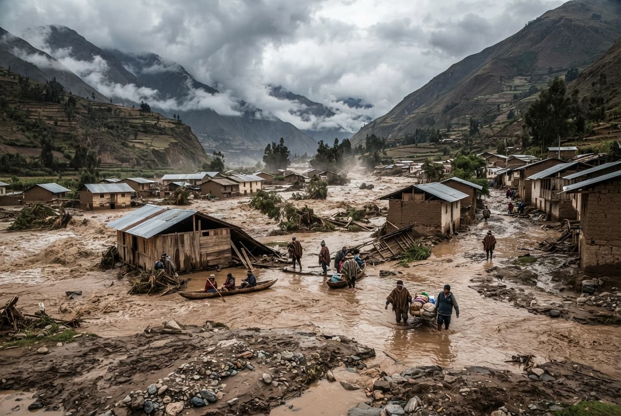 River Overflow Crisis: Raging Waters Swamp Rural Village, Leaving Two Missing and One Dead River Overflow Crisis: Raging Waters Swamp Rural Village, Leaving Two Missing and One Dead