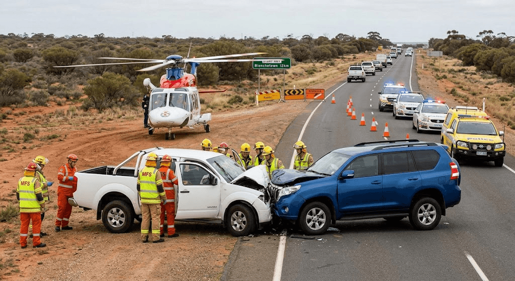 Tragic Head-On Crash on Sturt Highway Near Blanchetown Claims Life of Teenage Boy Tragic Head-On Crash on Sturt Highway Near Blanchetown Claims Life of Teenage Boy