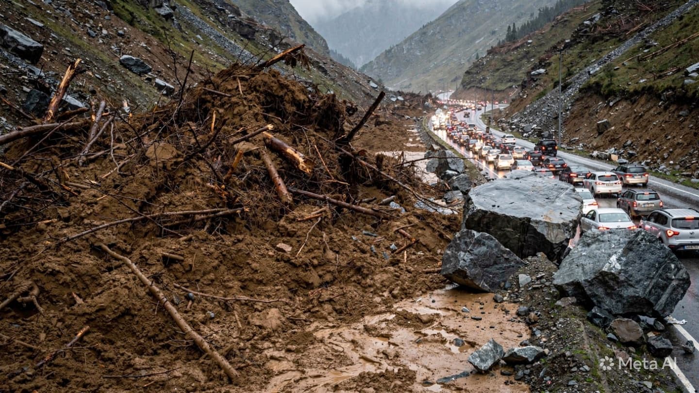 Rural Highway Destroyed: Mudslide Traps Multiple Vehicles in Peru Andes, Killing Five Travelers Rural Highway Destroyed: Mudslide Traps Multiple Vehicles in Peru Andes, Killing Five Travelers