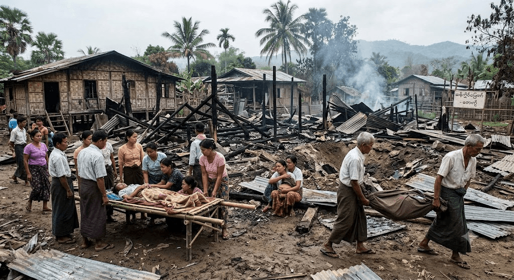 Tragedy in Sagaing: Four Children Among Eight Killed in Devastating Myanmar Air Force Strikes Tragedy in Sagaing: Four Children Among Eight Killed in Devastating Myanmar Air Force Strikes