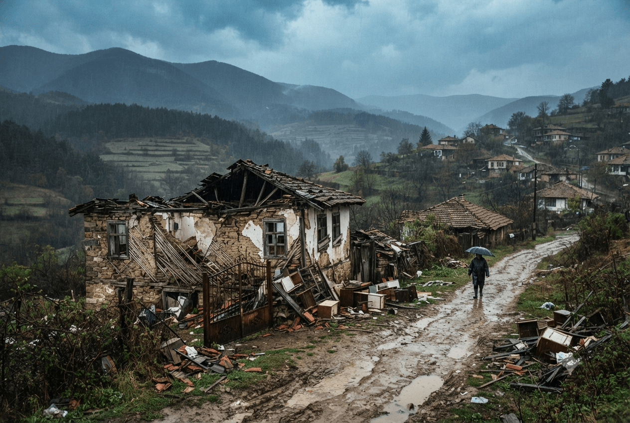 Deadly Bulgarian Storm: Two Elderly Residents Die After House Fails During Intense Weather Event Deadly Bulgarian Storm: Two Elderly Residents Die After House Fails During Intense Weather Event