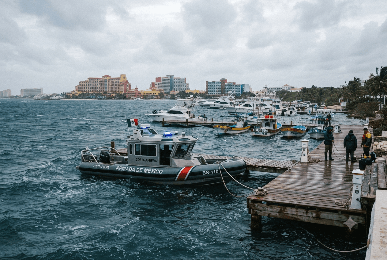 Cancun Boat Disaster: Tourist Speedboat Capsizes Off Coast Due to High Winds, Killing Three Cancun Boat Disaster: Tourist Speedboat Capsizes Off Coast Due to High Winds, Killing Three