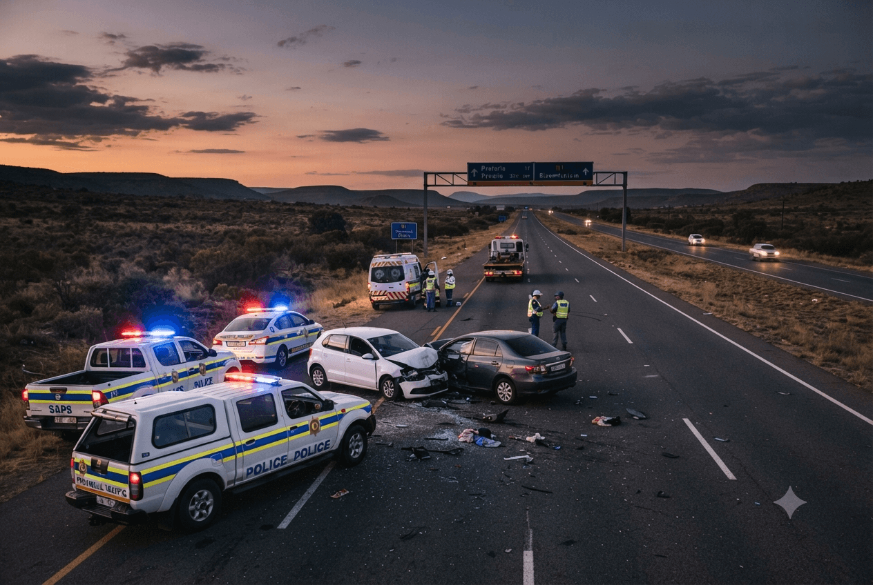 N1 Highway Tragedy: Six Fatalities Reported After Violent Head-On Collision In South Africa Today N1 Highway Tragedy: Six Fatalities Reported After Violent Head-On Collision In South Africa Today