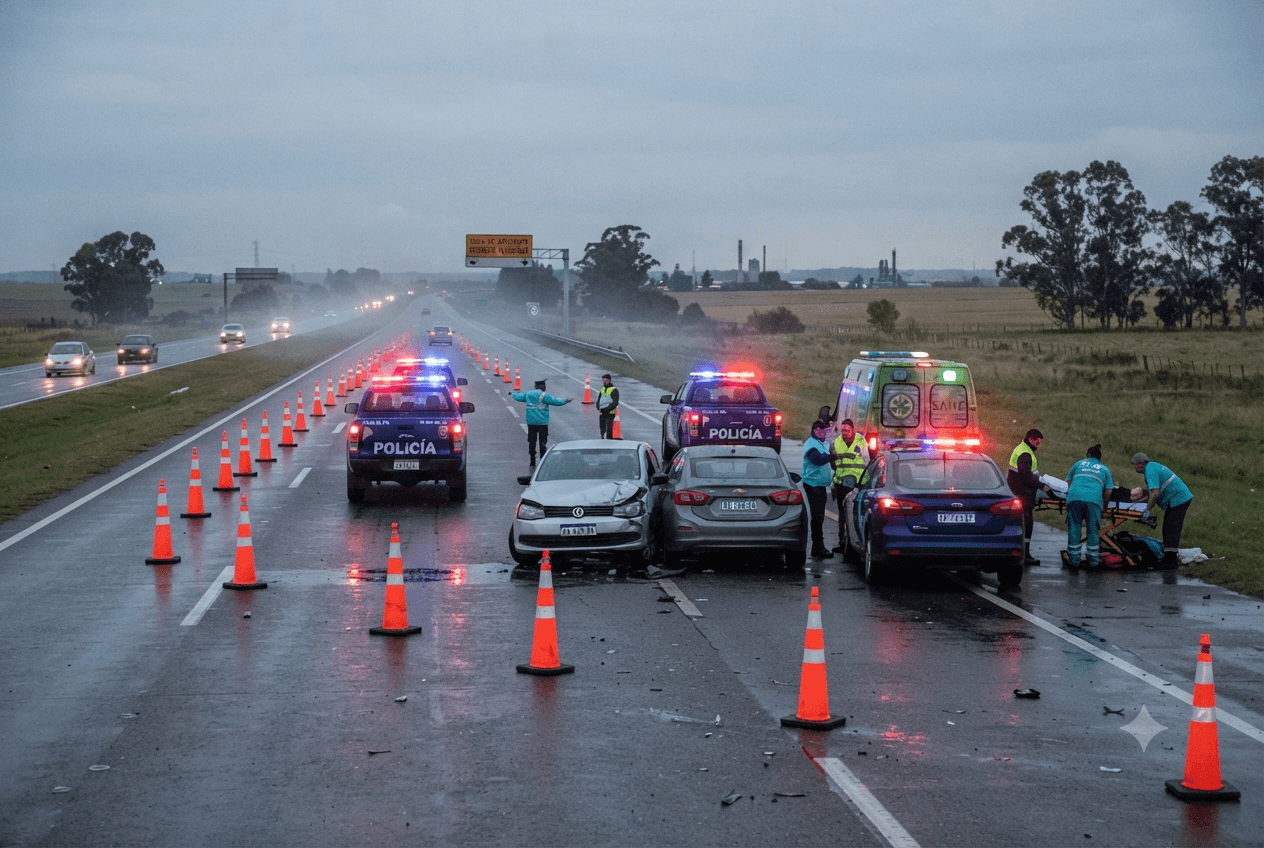 Argentina Road Tragedy: Four People Killed in Multi-Vehicle Collision on Highway Friday Morning Today Argentina Road Tragedy: Four People Killed in Multi-Vehicle Collision on Highway Friday Morning Today