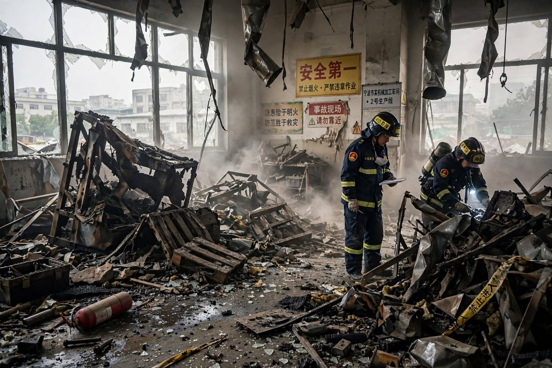Factory Dust Explosion In Ningbo, One Worker Killed, Seven Injured After Blast Factory Dust Explosion In Ningbo, One Worker Killed, Seven Injured After Blast
