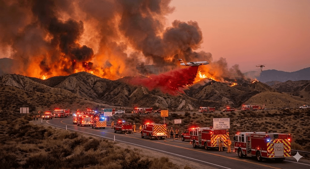 Calimesa Inferno: New Evacuations Ordered as Riverside Brush Fire Explodes to 1,500 Acres Calimesa Inferno: New Evacuations Ordered as Riverside Brush Fire Explodes to 1,500 Acres