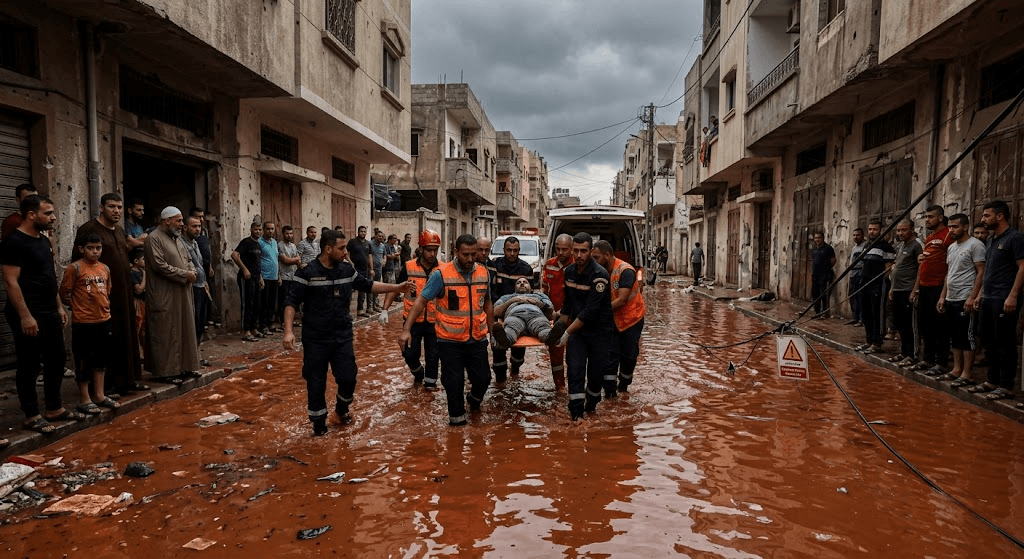 Tragedy in Tripoli: Man Electrocuted as Torrential Rain Sparks Severe Street Flooding Tragedy in Tripoli: Man Electrocuted as Torrential Rain Sparks Severe Street Flooding
