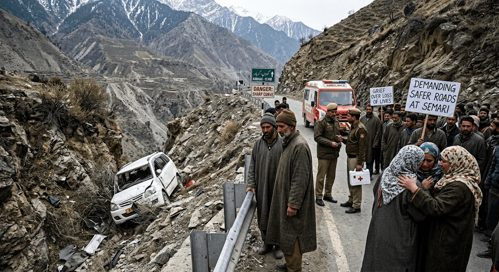 Tragedy in Kupwara: Father and 9-Year-Old Daughter Killed, Several Injured in Devastating Karnah Road Accident Tragedy in Kupwara: Father and 9-Year-Old Daughter Killed, Several Injured in Devastating Karnah Road Accident