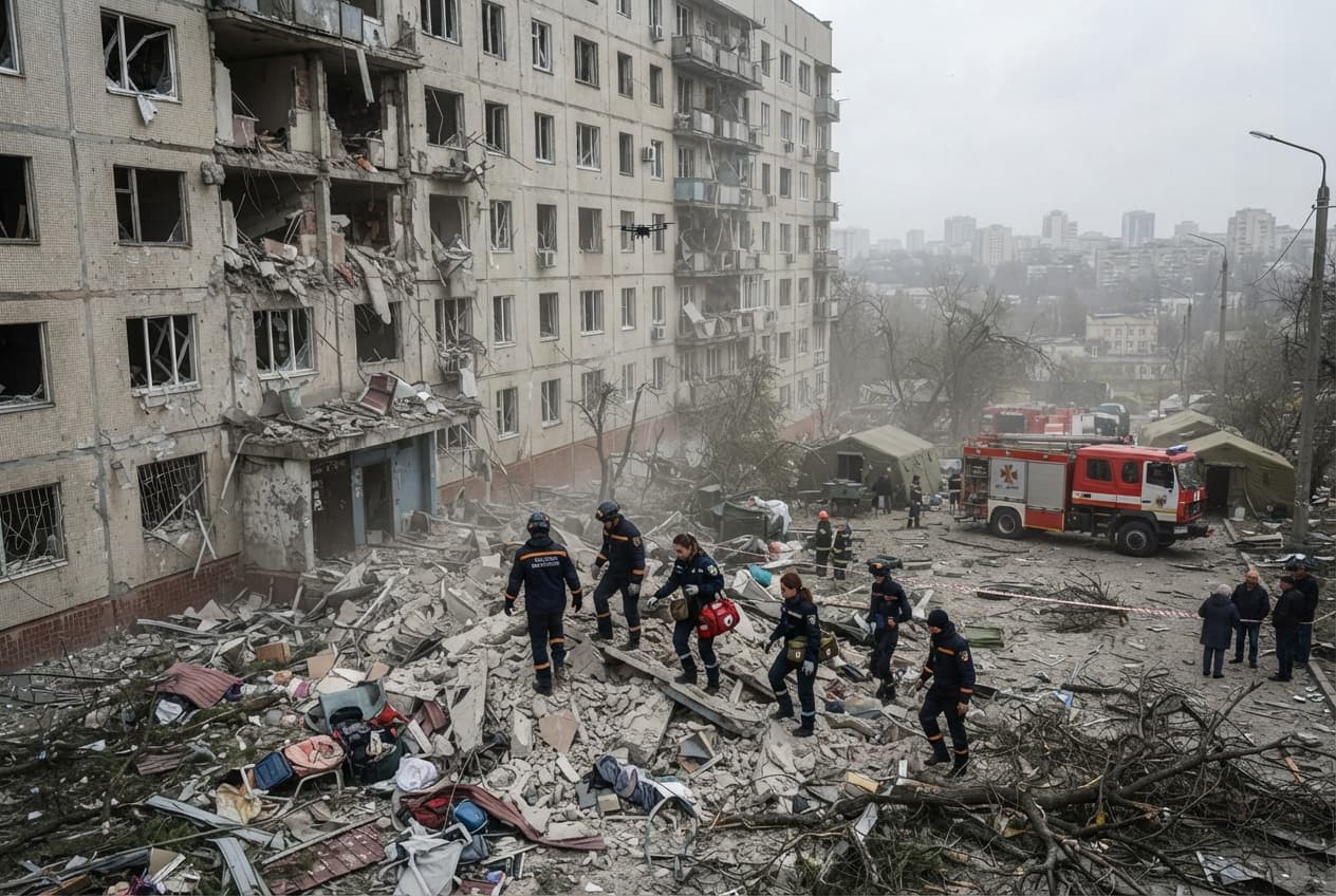 Infrastructure Destruction: Kyiv, Odesa, And Zaporizhzhia Suffer Severe Damage Following Massive Missile Barrage Infrastructure Destruction: Kyiv, Odesa, And Zaporizhzhia Suffer Severe Damage Following Massive Missile Barrage