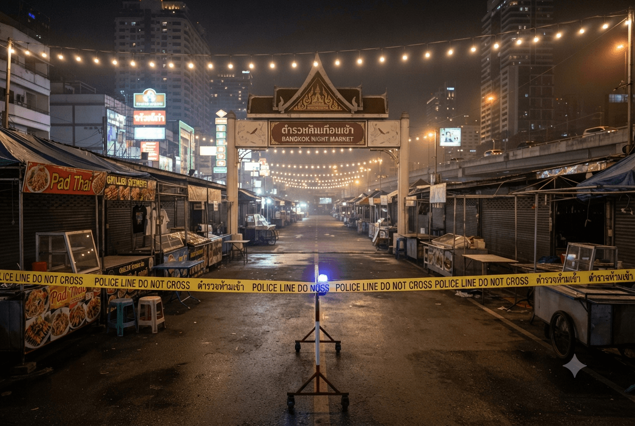 Two Killed in Bangkok Market: Police Search for Suspects After Deadly Late-Night Gunfire Incident Two Killed in Bangkok Market: Police Search for Suspects After Deadly Late-Night Gunfire Incident
