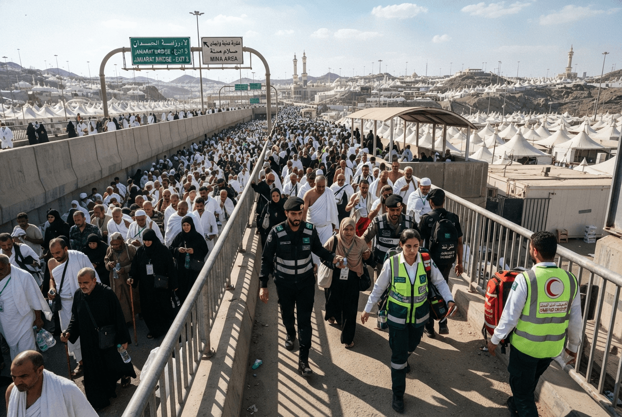 Saudi Arabia Tragedy: Twelve Pilgrims Dead After Stampede Breaks Out at Mina Ritual Site Saudi Arabia Tragedy: Twelve Pilgrims Dead After Stampede Breaks Out at Mina Ritual Site