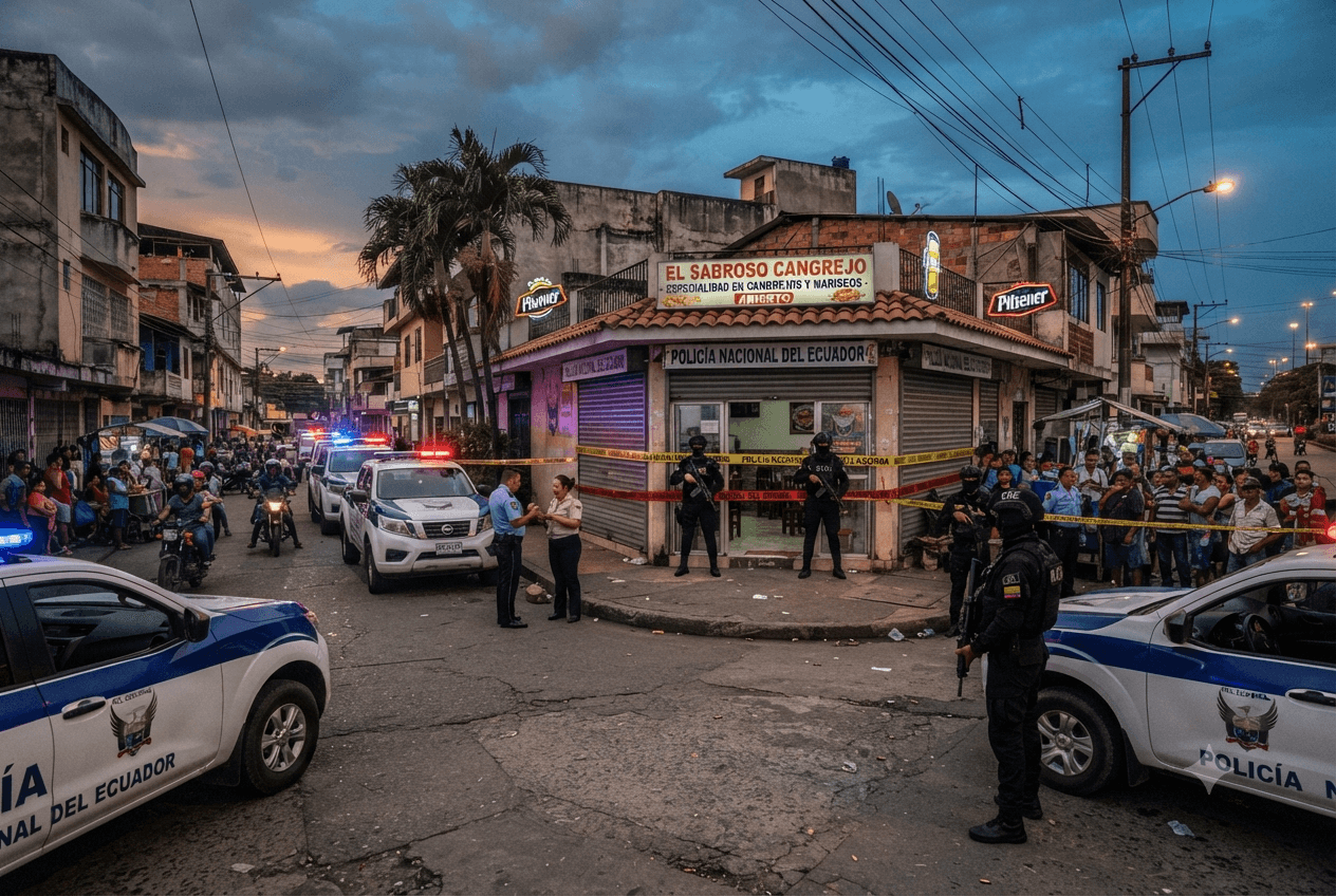 Restaurant Shootout: Armed Robbery and Gunfight at Guayaquil Dining Establishment Leaves Three Dead Restaurant Shootout: Armed Robbery and Gunfight at Guayaquil Dining Establishment Leaves Three Dead