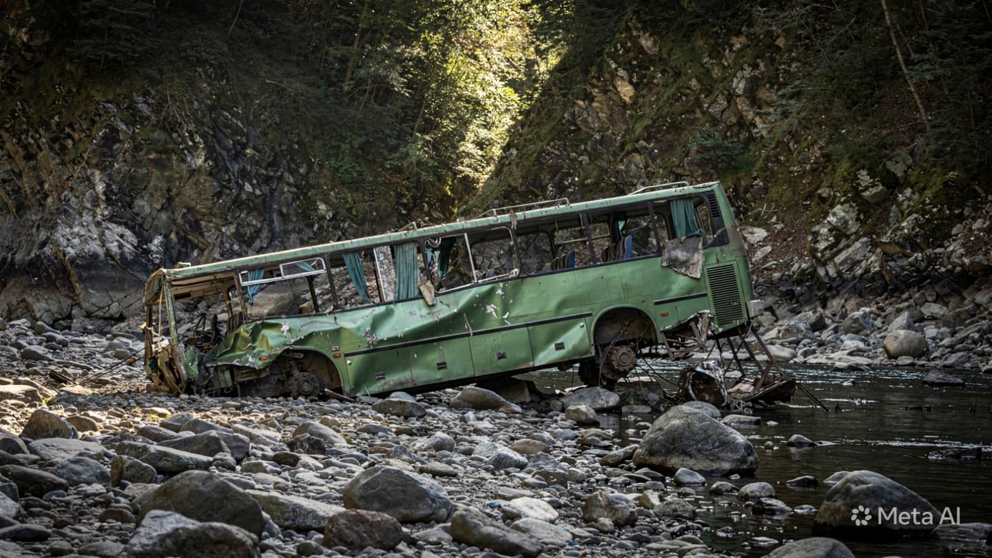 Deadly Mountain Highway Crash: Twenty-Two Passengers Perish as Bus Veers Into Deep Gorge Deadly Mountain Highway Crash: Twenty-Two Passengers Perish as Bus Veers Into Deep Gorge