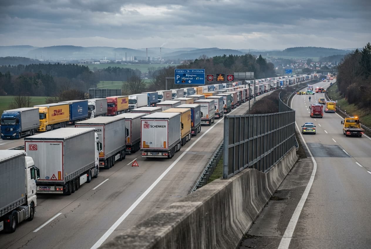 Highway Carnage: High-Speed Autobahn Collision Involving a Tanker Truck Kills Three Highway Carnage: High-Speed Autobahn Collision Involving a Tanker Truck Kills Three