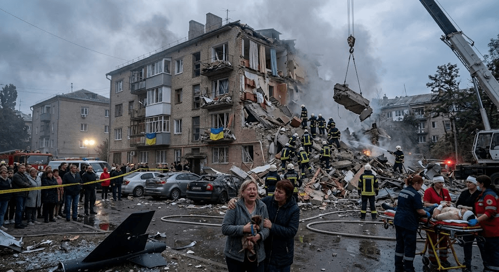 Deadly Sky Strikes: At Least 5 Dead as Russian Air Attacks Batter Ukraine Deadly Sky Strikes: At Least 5 Dead as Russian Air Attacks Batter Ukraine