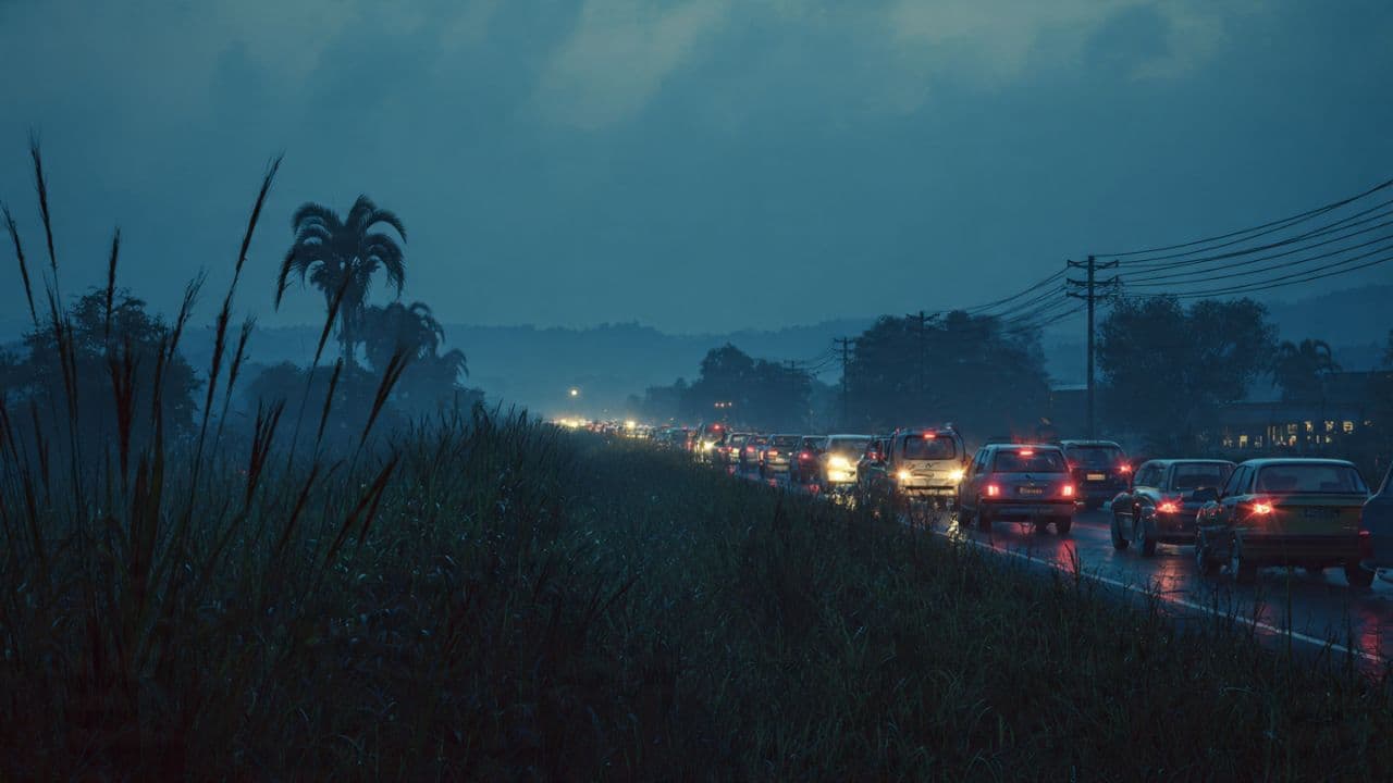 Upon the Asphalt Horizon of Wanica, the Heavy Silence of an Interrupted Journey Upon the Asphalt Horizon of Wanica, the Heavy Silence of an Interrupted Journey