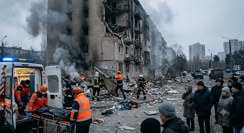 Kyiv Struck: 1 Dead in Russian Missile Attack Just Hours After Zelenskyy’s Warning Kyiv Struck: 1 Dead in Russian Missile Attack Just Hours After Zelenskyy’s Warning