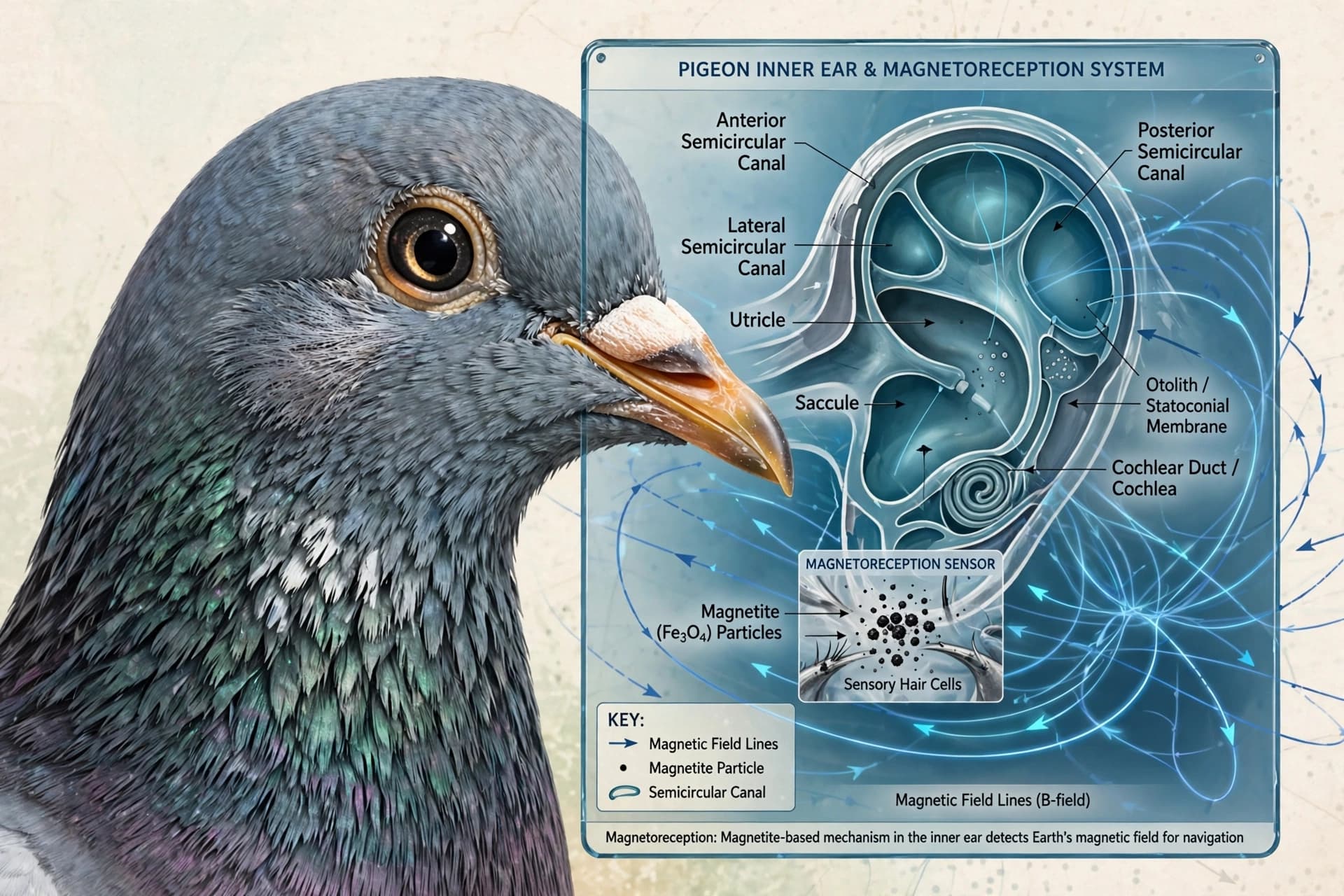 The Noisy Challenge of the Pigeon’s Inner-Ear Compass The Noisy Challenge of the Pigeon’s Inner-Ear Compass