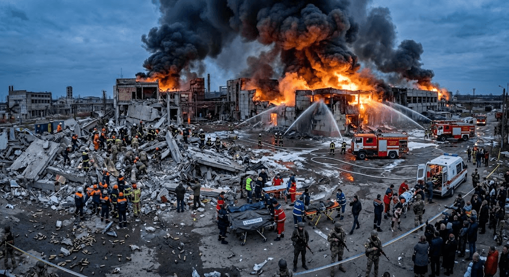 Night of Terror in Ukraine: Russian Strikes Hit Kremenchuk Industrial Site After Deadly Attack Leaves 3 Dead, Dozens Injured Night of Terror in Ukraine: Russian Strikes Hit Kremenchuk Industrial Site After Deadly Attack Leaves 3 Dead, Dozens Injured