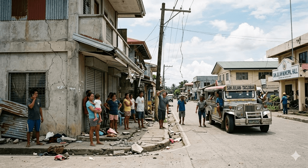 6.1-Magnitude Quake Jolts Eastern Samar: San Julian at the Epicenter 6.1-Magnitude Quake Jolts Eastern Samar: San Julian at the Epicenter