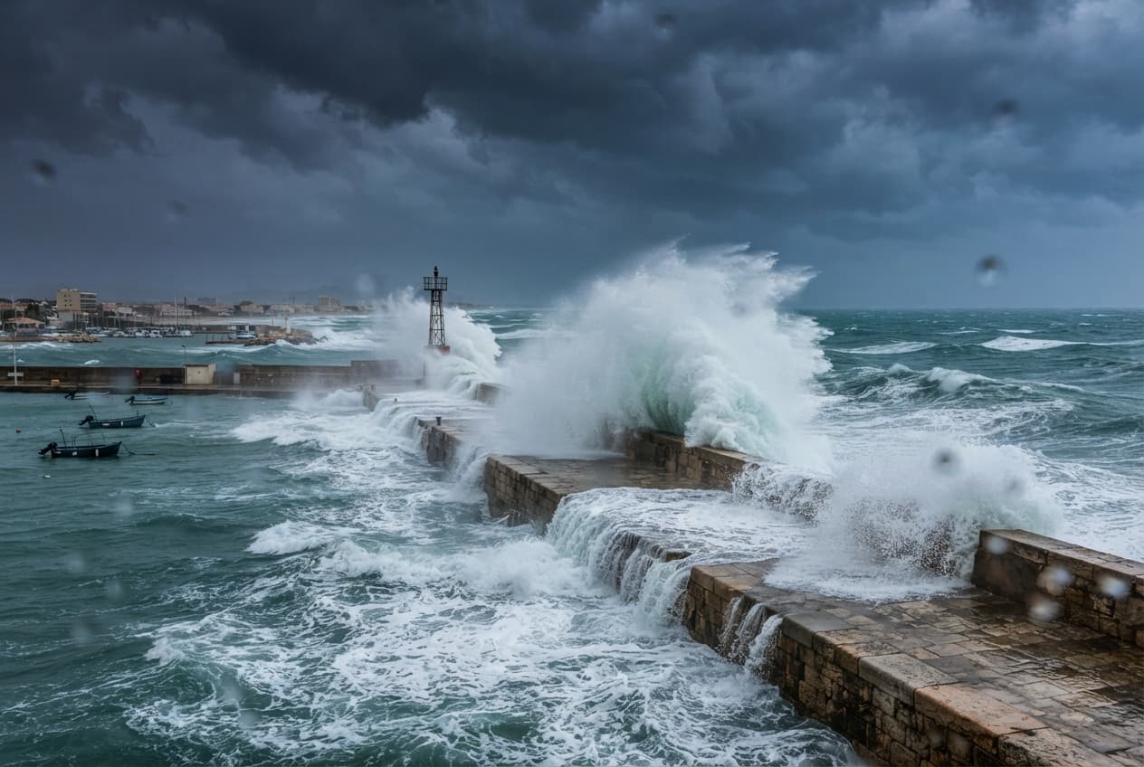 Coastal Storm Surge: Violent Waves Sweep Pier and Trigger Drowning Emergency Near Montpellier Coastal Storm Surge: Violent Waves Sweep Pier and Trigger Drowning Emergency Near Montpellier