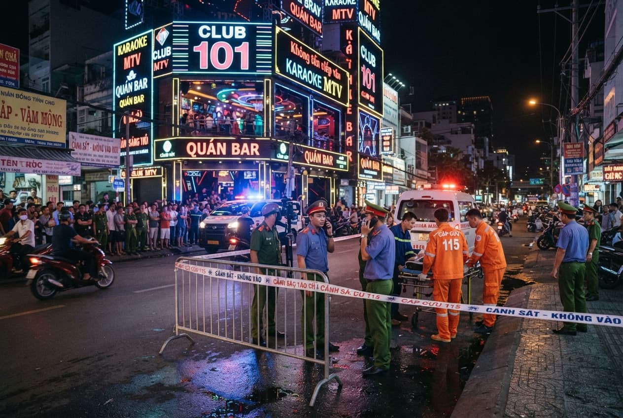 Karaoke Bar Fire In Ho Chi Minh City, Four Patrons Trapped And Killed In Deadly Blaze Karaoke Bar Fire In Ho Chi Minh City, Four Patrons Trapped And Killed In Deadly Blaze