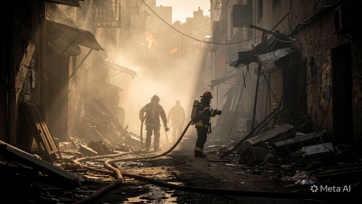 Electrical Grid Failure in Jakarta: Overnight Blaze Destroys Dozens of Homes in West Jakarta Electrical Grid Failure in Jakarta: Overnight Blaze Destroys Dozens of Homes in West Jakarta