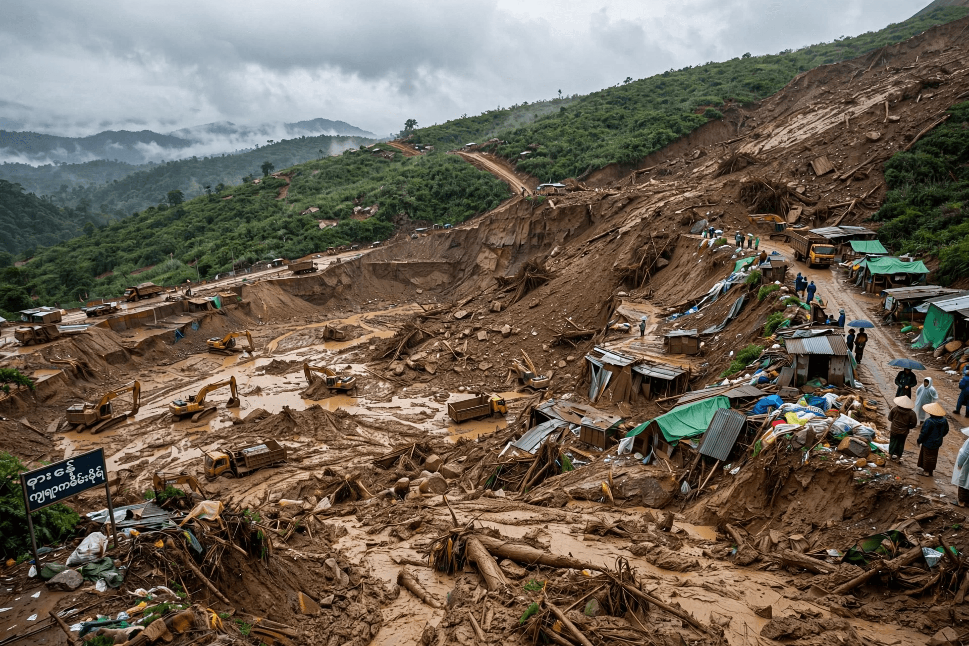 Hpakant Tragedy: Eight Workers Killed As Massive Landslide Buries Jade Mine In Northern Myanmar Hpakant Tragedy: Eight Workers Killed As Massive Landslide Buries Jade Mine In Northern Myanmar