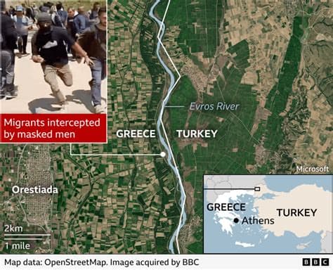 Greek Police Allegedly Deploying Masked 'Mercenaries' to Push Migrants Back Across Border Greek Police Allegedly Deploying Masked 'Mercenaries' to Push Migrants Back Across Border