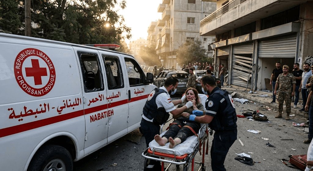 Breaking in South Lebanon: Two Injured in Israeli Drone Strike Target on Nabatieh Breaking in South Lebanon: Two Injured in Israeli Drone Strike Target on Nabatieh