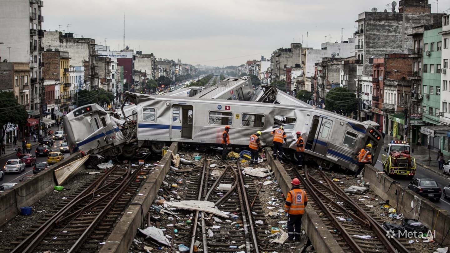 Suburban Train Collision in Buenos Aires: Three People Dead Following Fatal Crash Between Rail Formations Suburban Train Collision in Buenos Aires: Three People Dead Following Fatal Crash Between Rail Formations