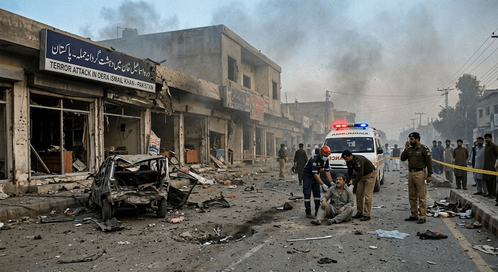 Deadly Suicide Attack in Dera Ismail Khan: Vehicle-Borne Bomb Kills at Least 11, Wounds 30 Deadly Suicide Attack in Dera Ismail Khan: Vehicle-Borne Bomb Kills at Least 11, Wounds 30