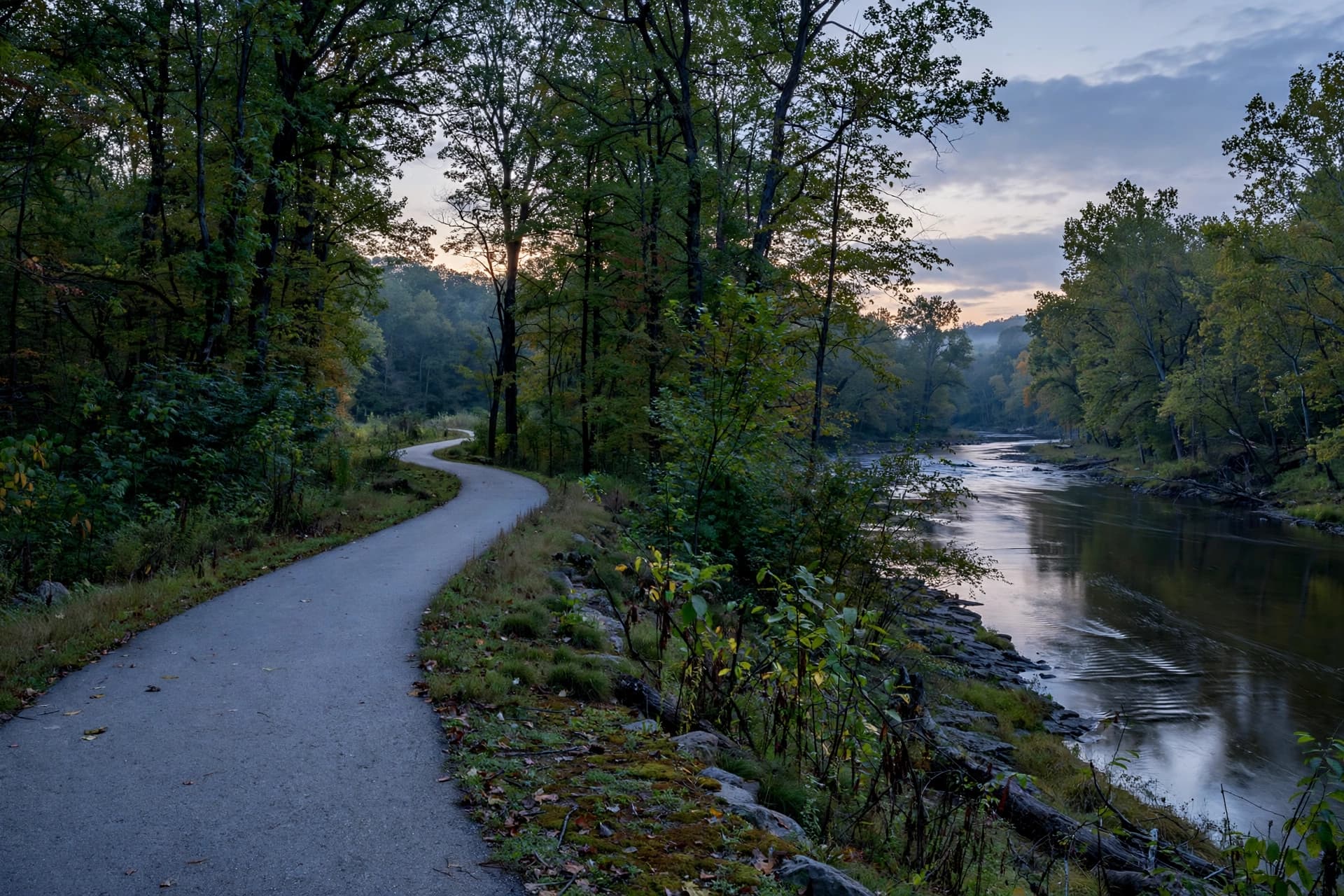 Along the River Trail, the Night Has Become a Danger Along the River Trail, the Night Has Become a Danger
