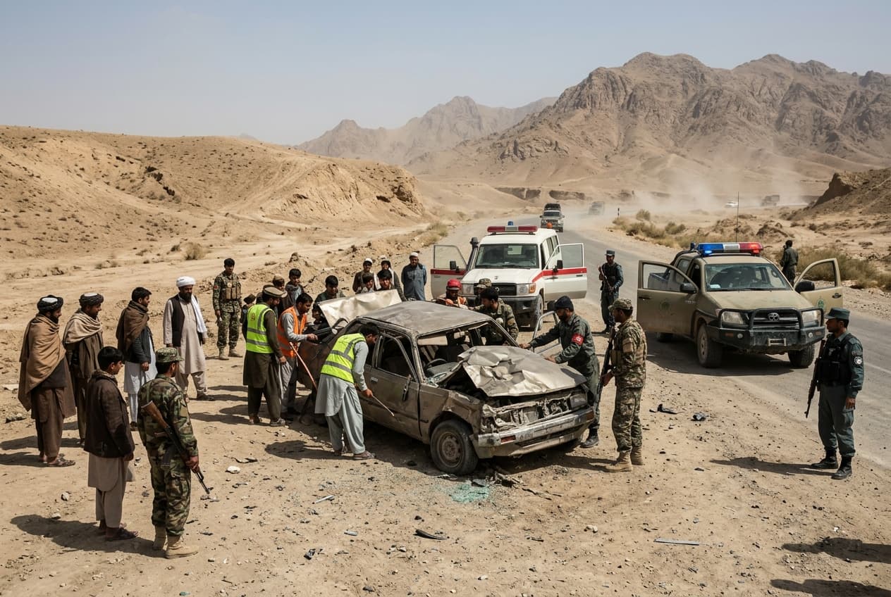 Fatal Collision in Zabul: Highway Crash Kills Three as Police Launch Immediate Investigation Fatal Collision in Zabul: Highway Crash Kills Three as Police Launch Immediate Investigation