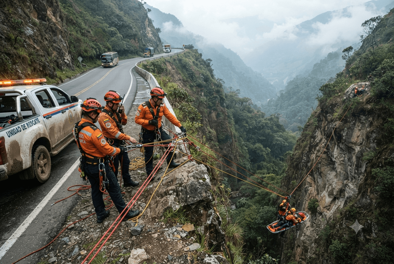 Cundinamarca Bus Tragedy: Intermunicipal Transport Plunges Into Deep Ravine Leaving Five Dead Cundinamarca Bus Tragedy: Intermunicipal Transport Plunges Into Deep Ravine Leaving Five Dead