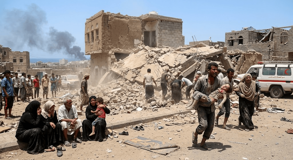 Tragedy in Mocha: Deadly Saudi Air Strikes Kill Six Civilians, Including Children Tragedy in Mocha: Deadly Saudi Air Strikes Kill Six Civilians, Including Children
